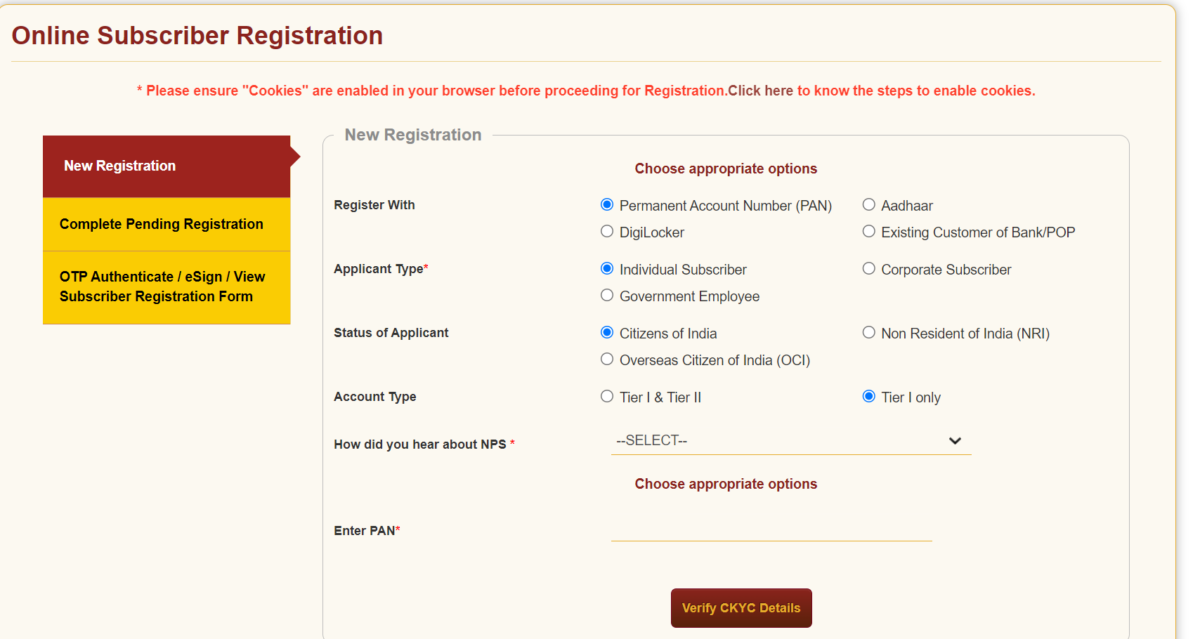 NPS Registration