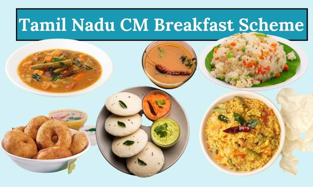 CM Breakfast Scheme in Tamil Nadu Menu 